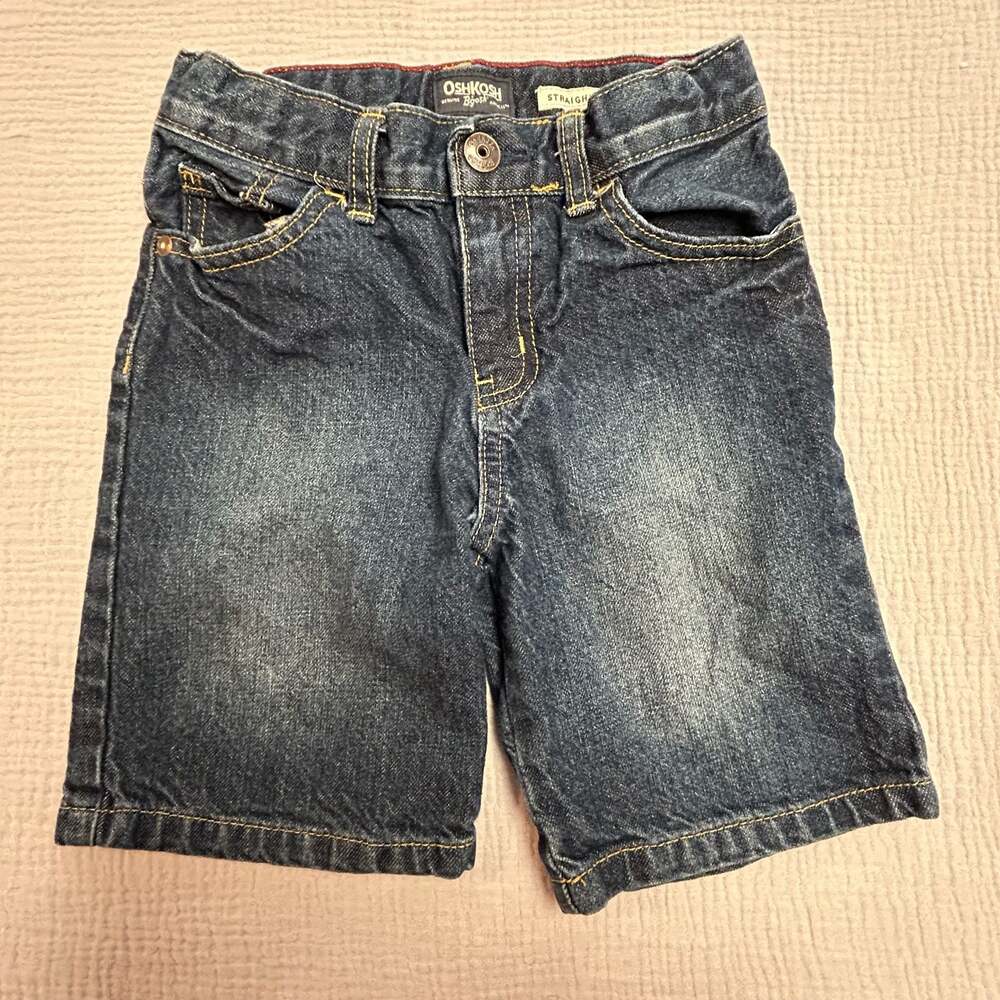 OshKosh B'gosh Boys Straight Leg Denim Shorts Size 5R